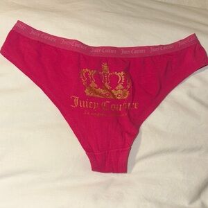Juicy Couture Pink and Gold Crown Briefs